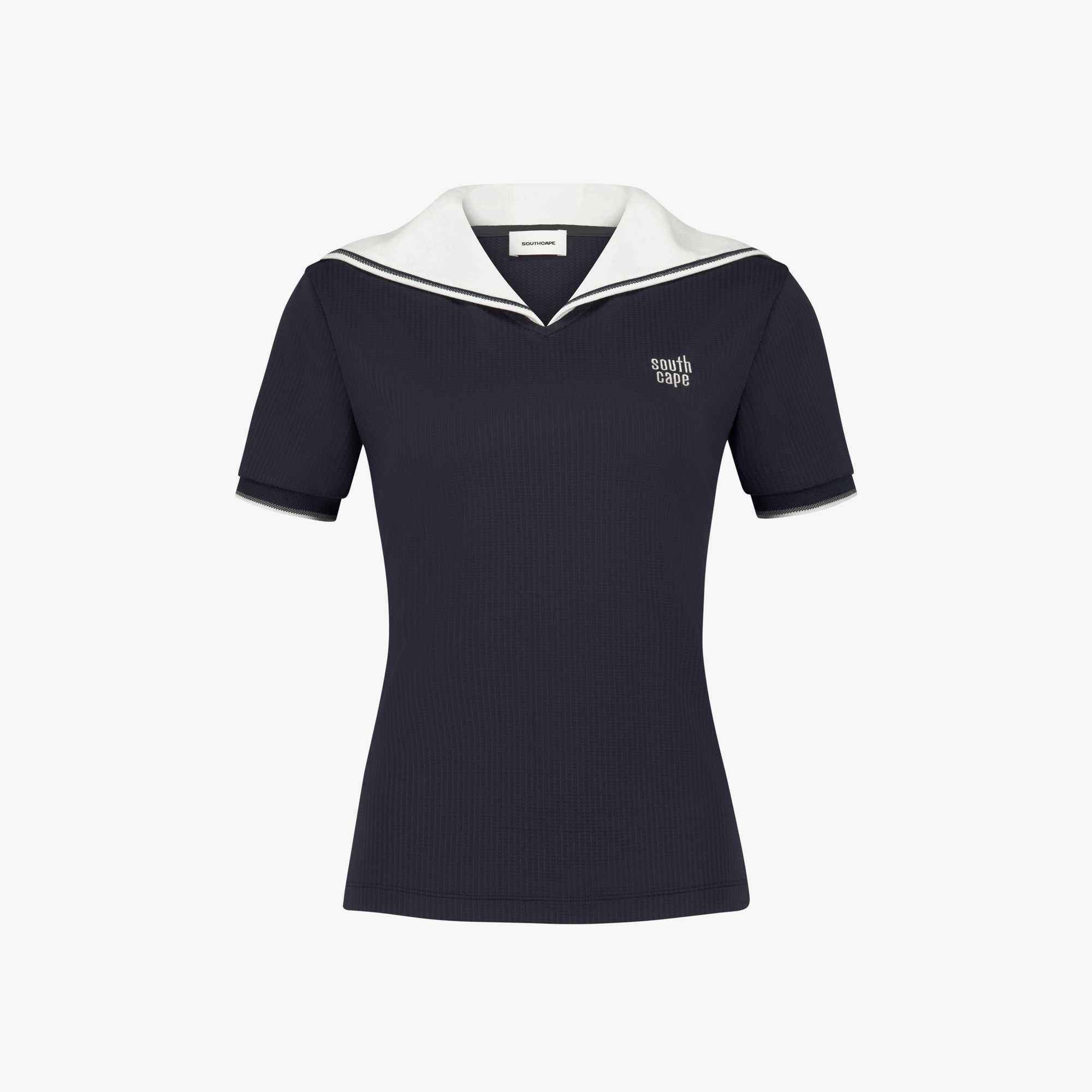 Contrast Sailor Collar T-Shirt_DA