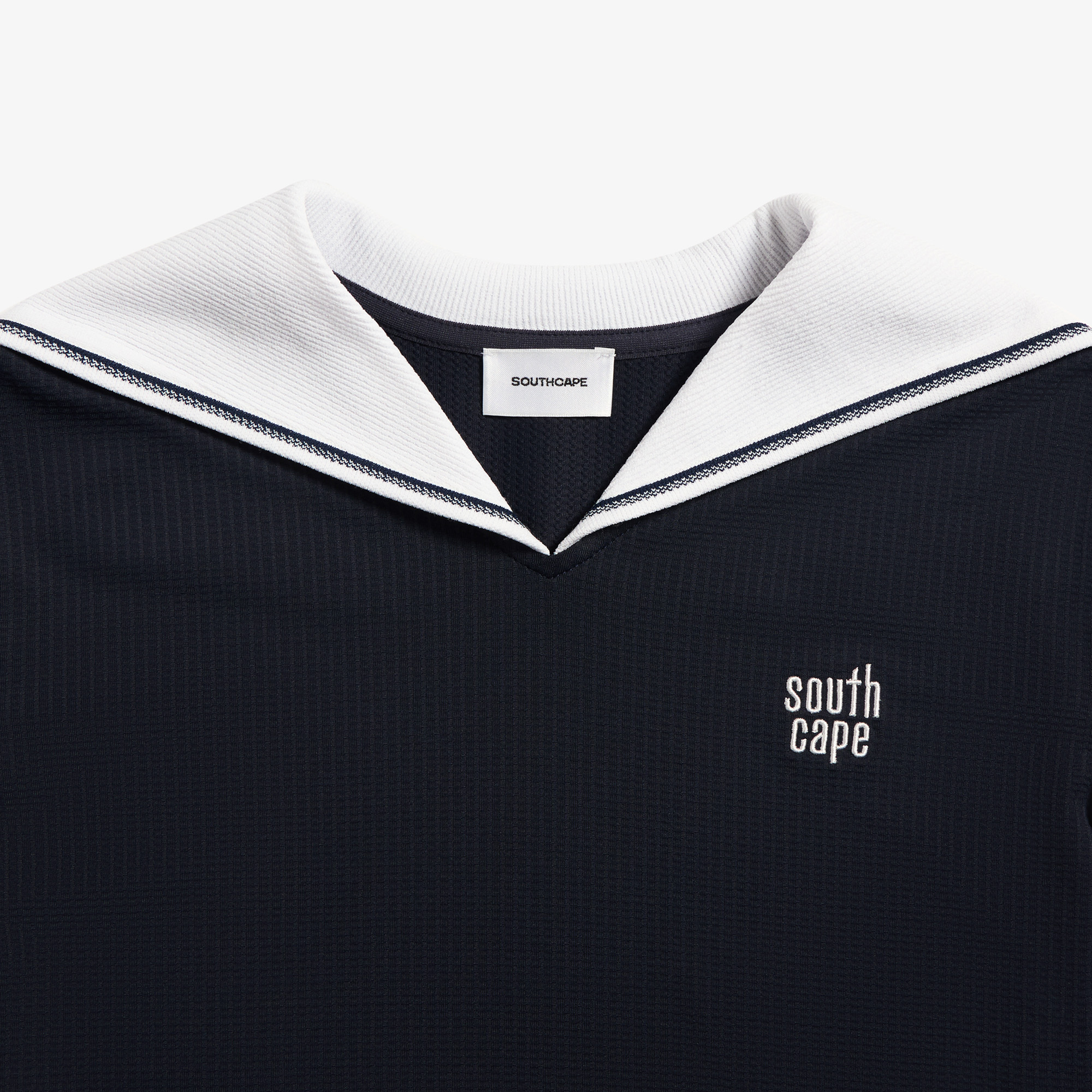 Contrast Sailor Collar T-Shirt_DA