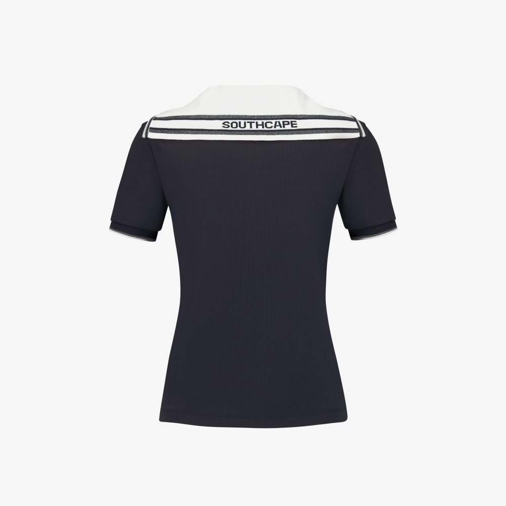 Contrast Sailor Collar T-Shirt_DA