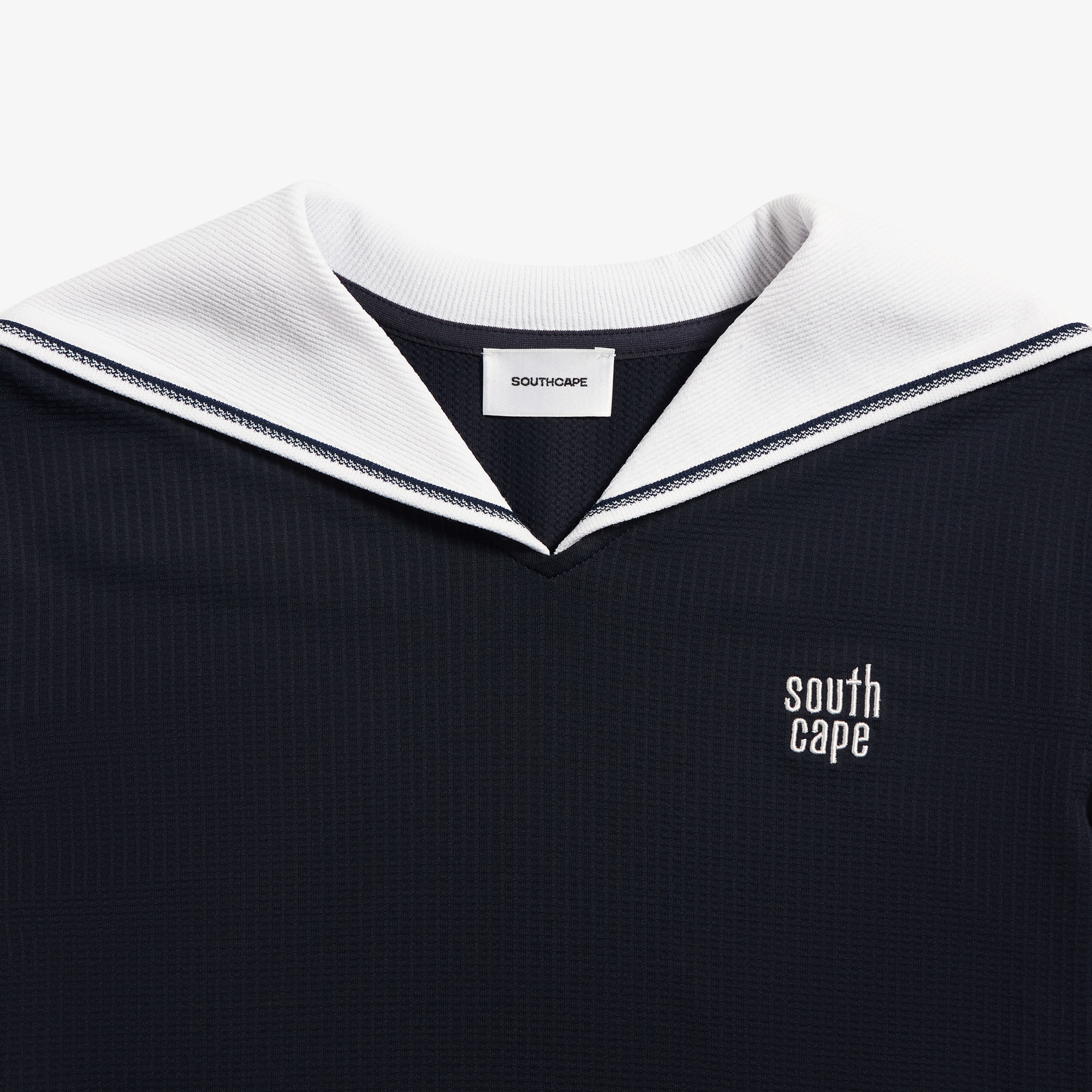 Contrast Sailor Collar T-Shirt_DA
