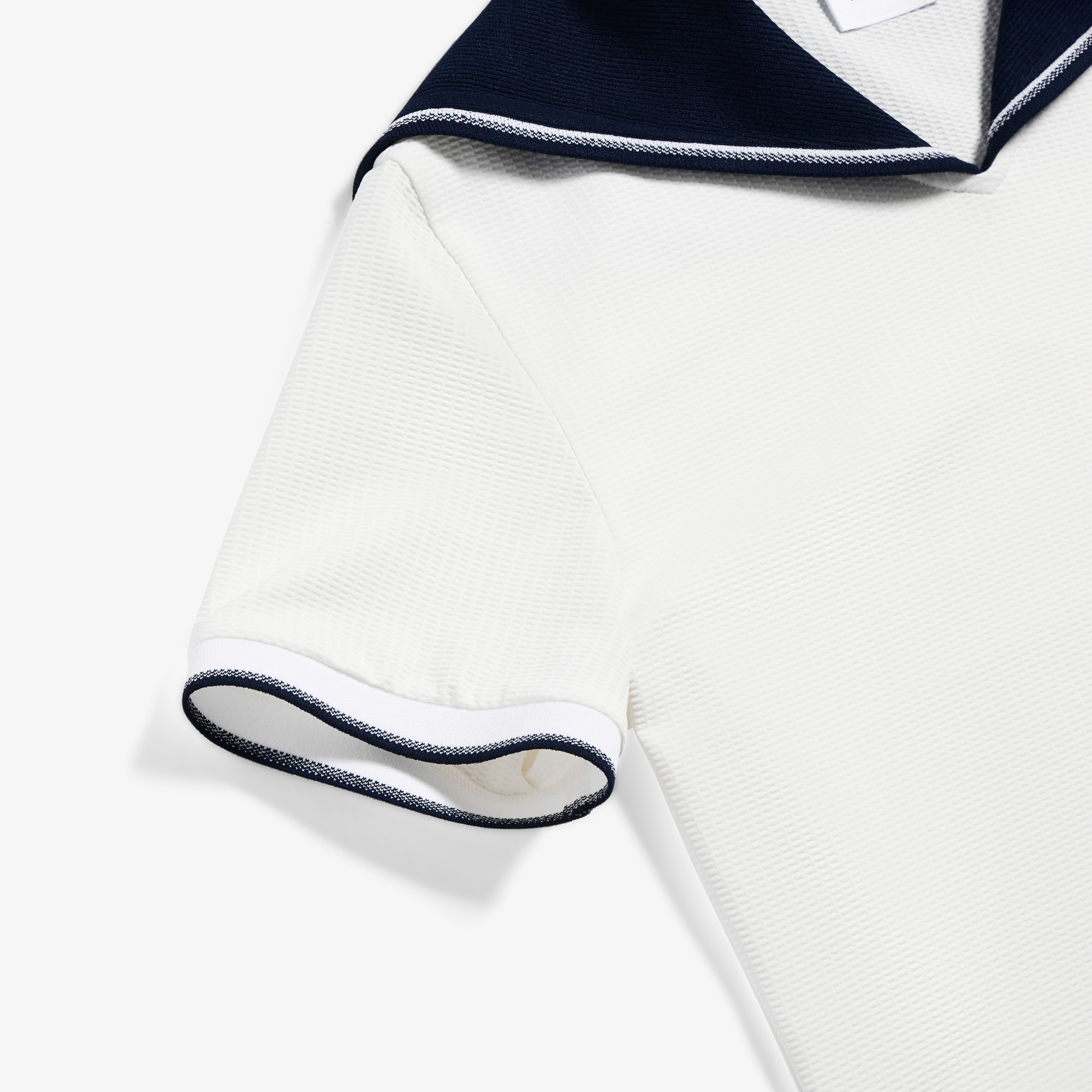 Contrast Sailor Collar T-Shirt_WT