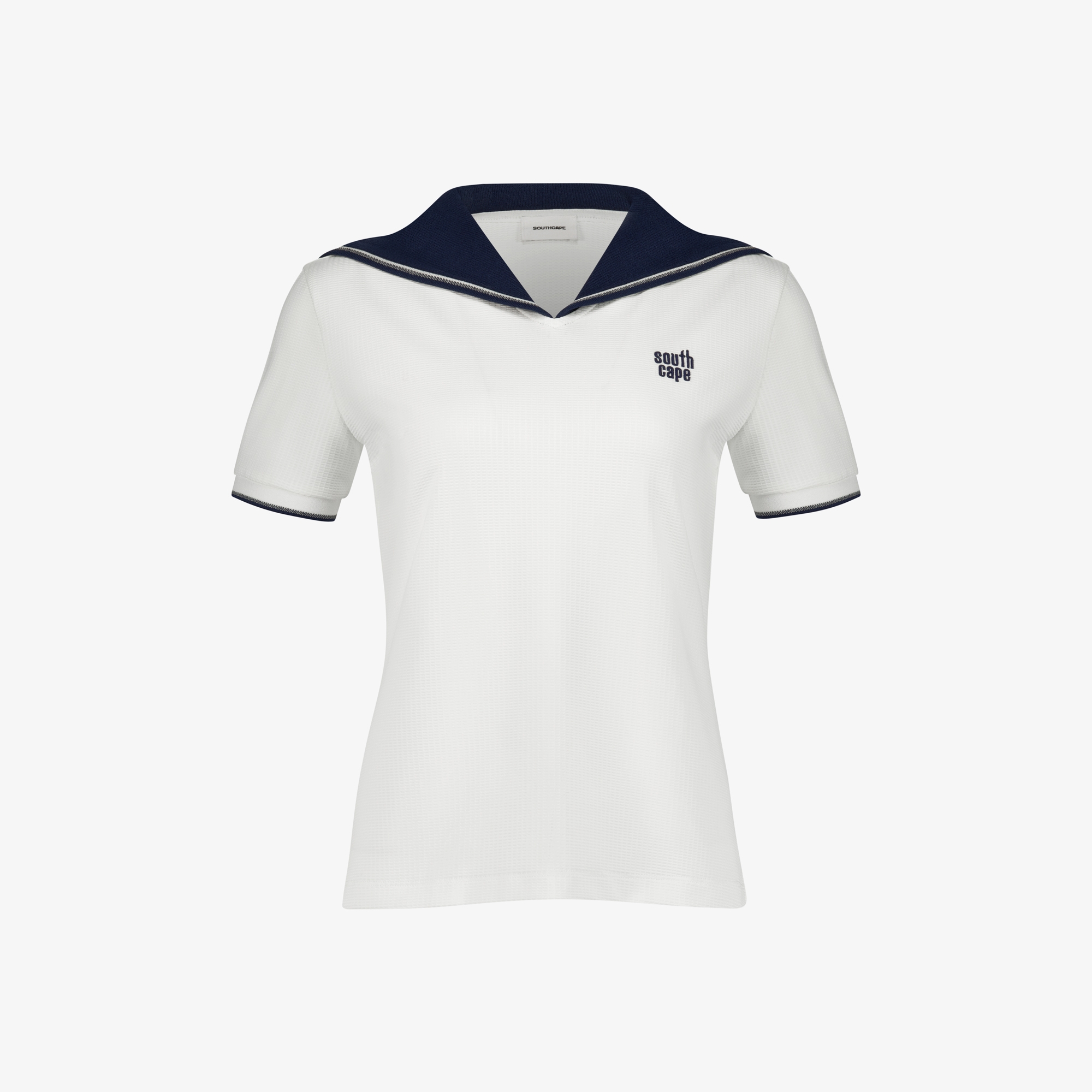 Contrast Sailor Collar T-Shirt_WT