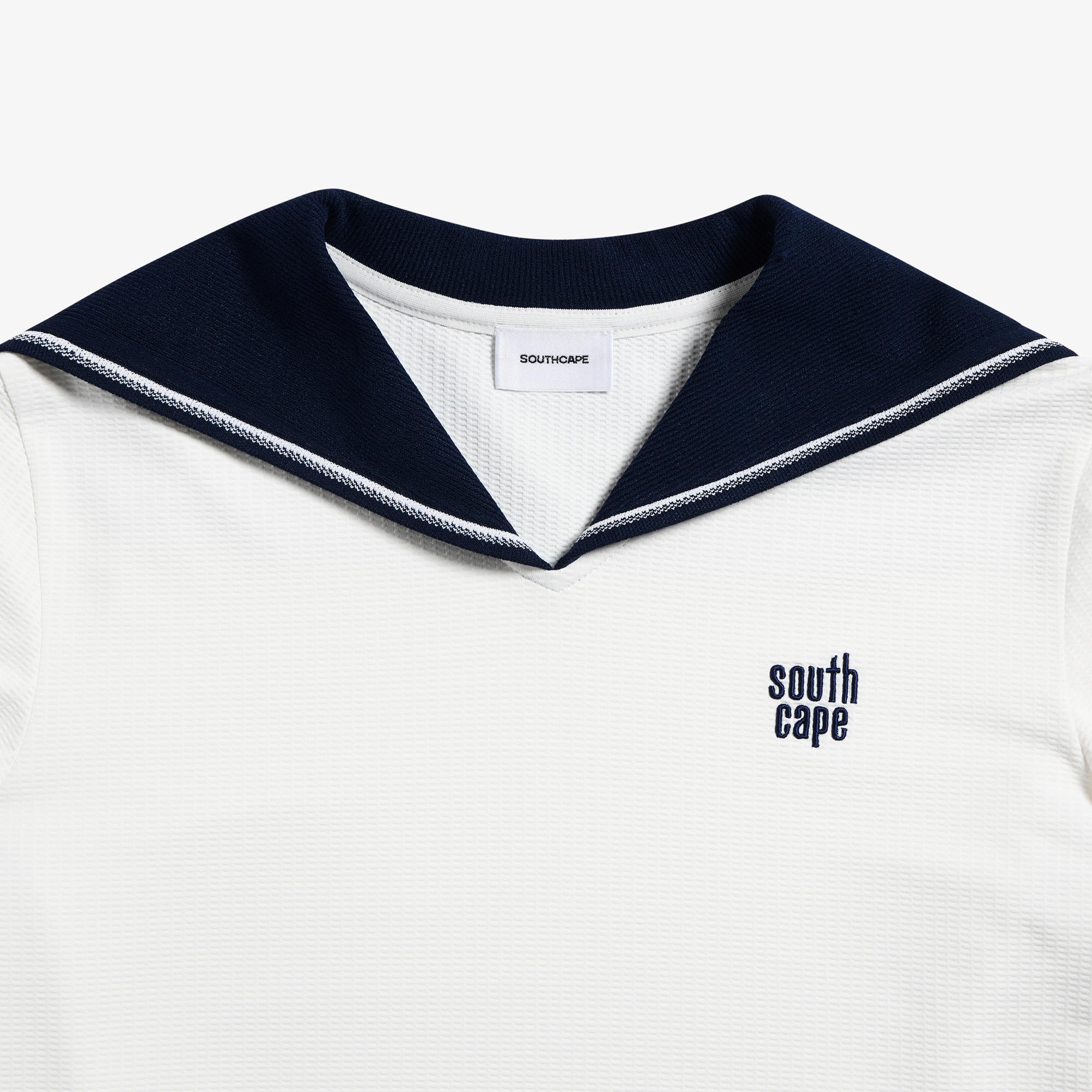 Contrast Sailor Collar T-Shirt_WT