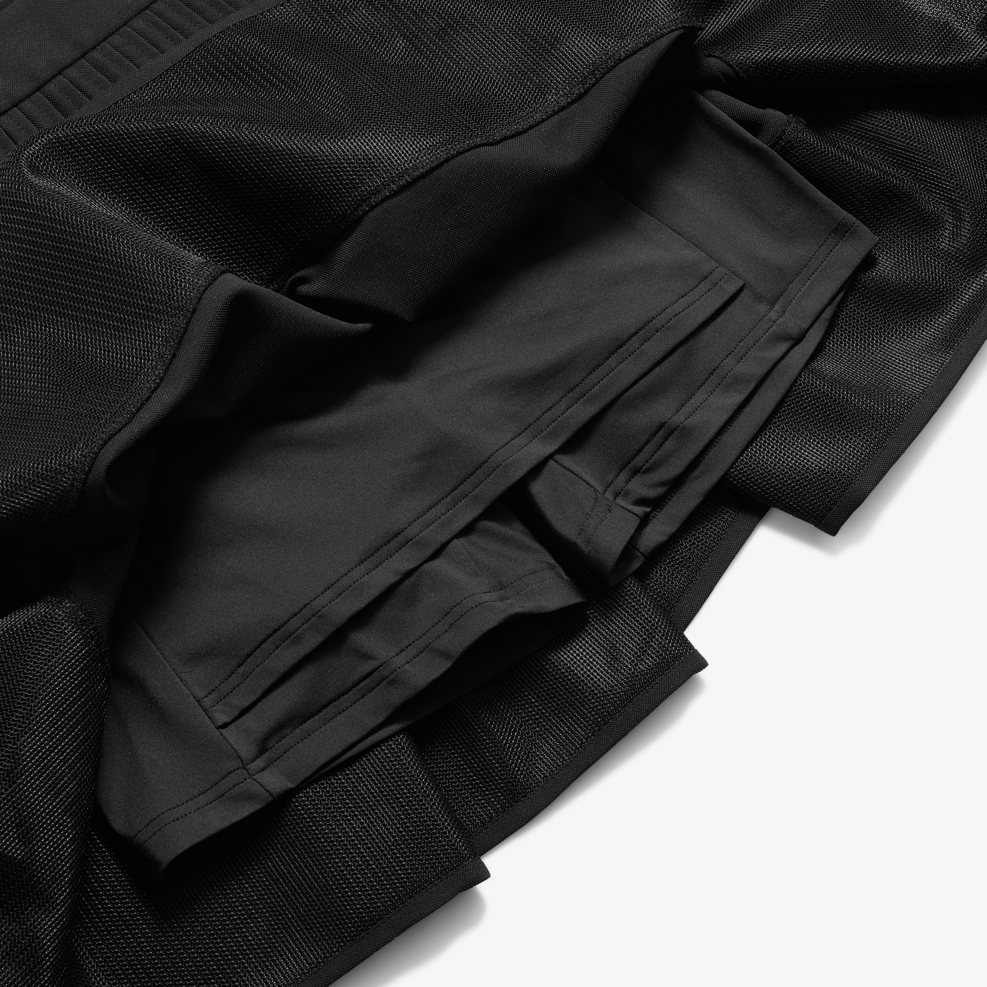 Pin-Tuck Flare Skirt_BK