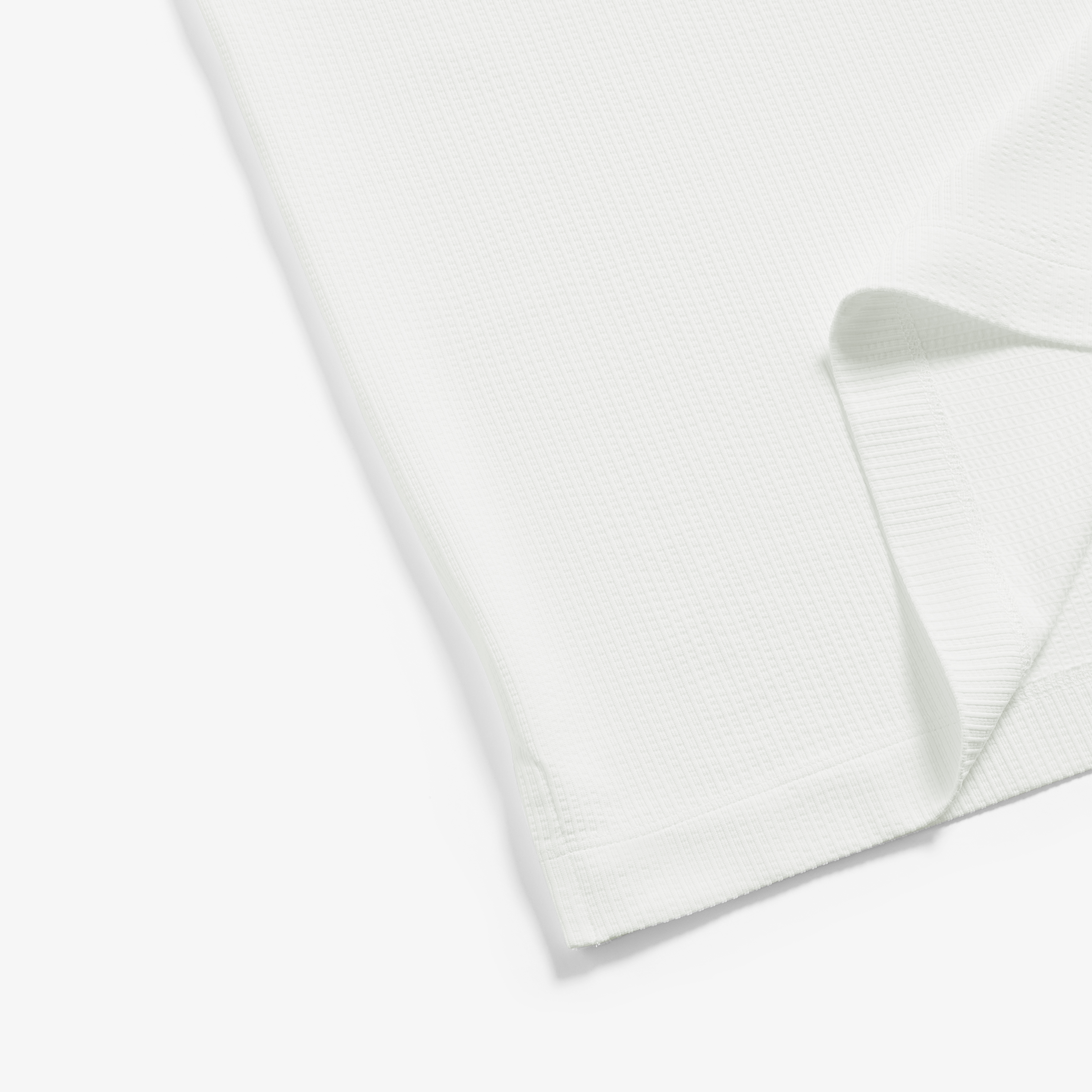 Seersucker Sunrise House Collar T-Shirt_WT