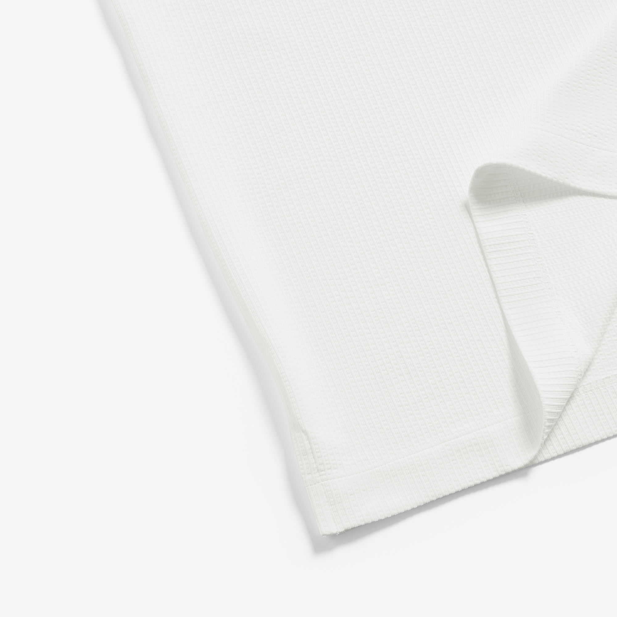 Seersucker Sunrise House Collar T-Shirt_WT