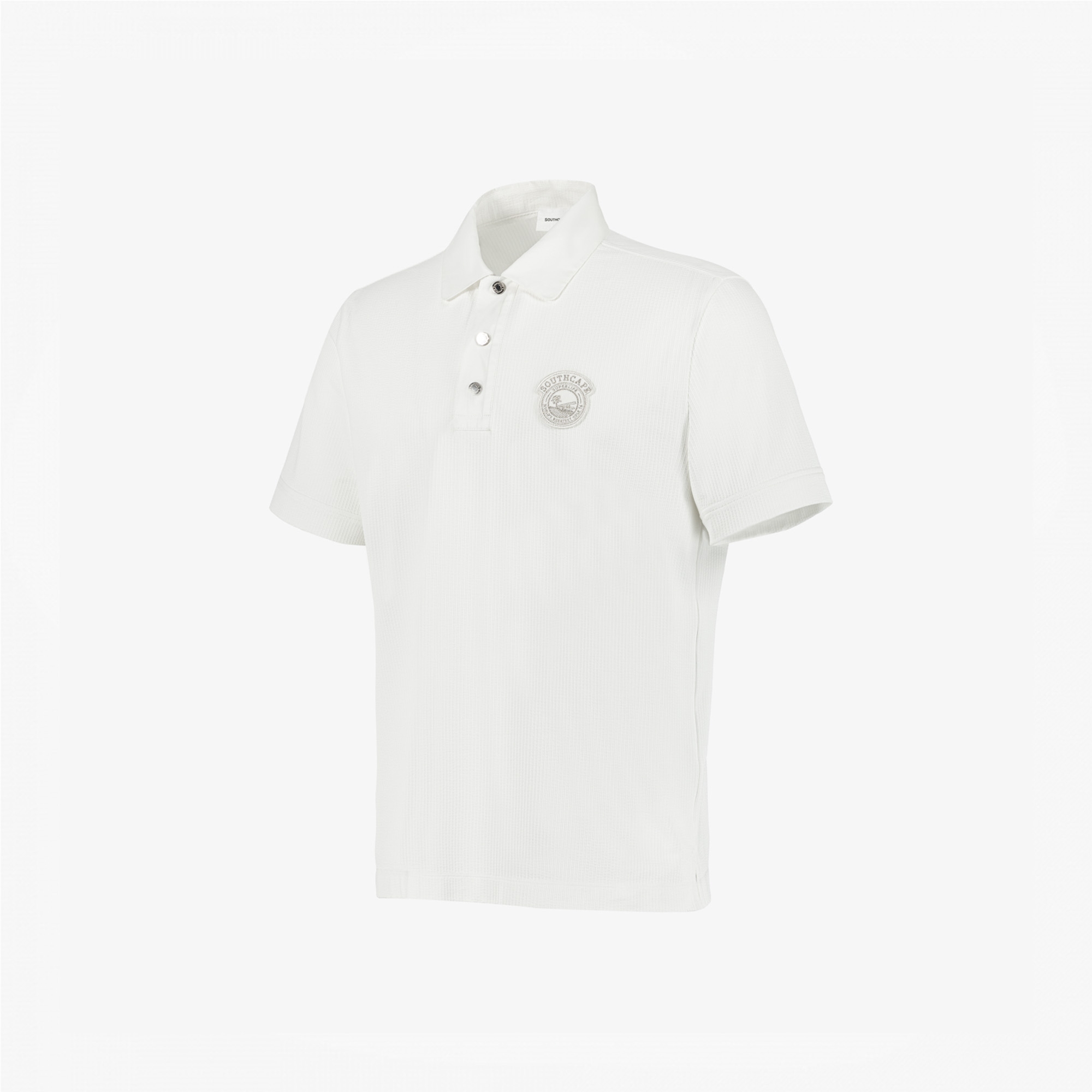 Seersucker Sunrise House Collar T-Shirt_WT