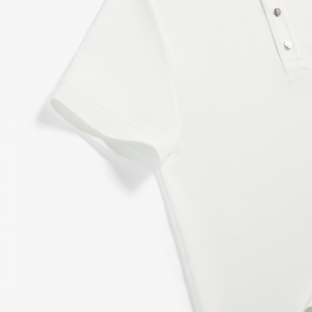 Seersucker Sunrise House Collar T-Shirt_WT