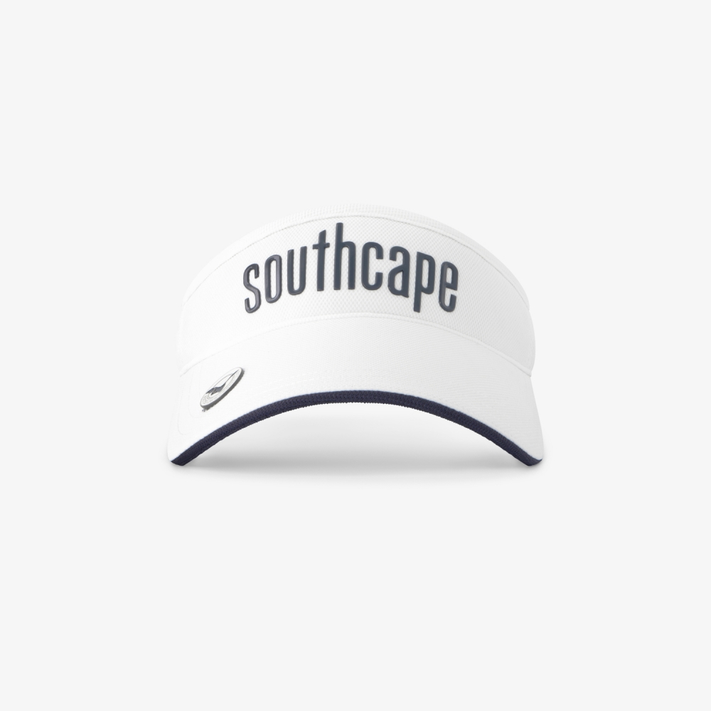 SOUTHCAPE Logo Ball Marker Visor_WT