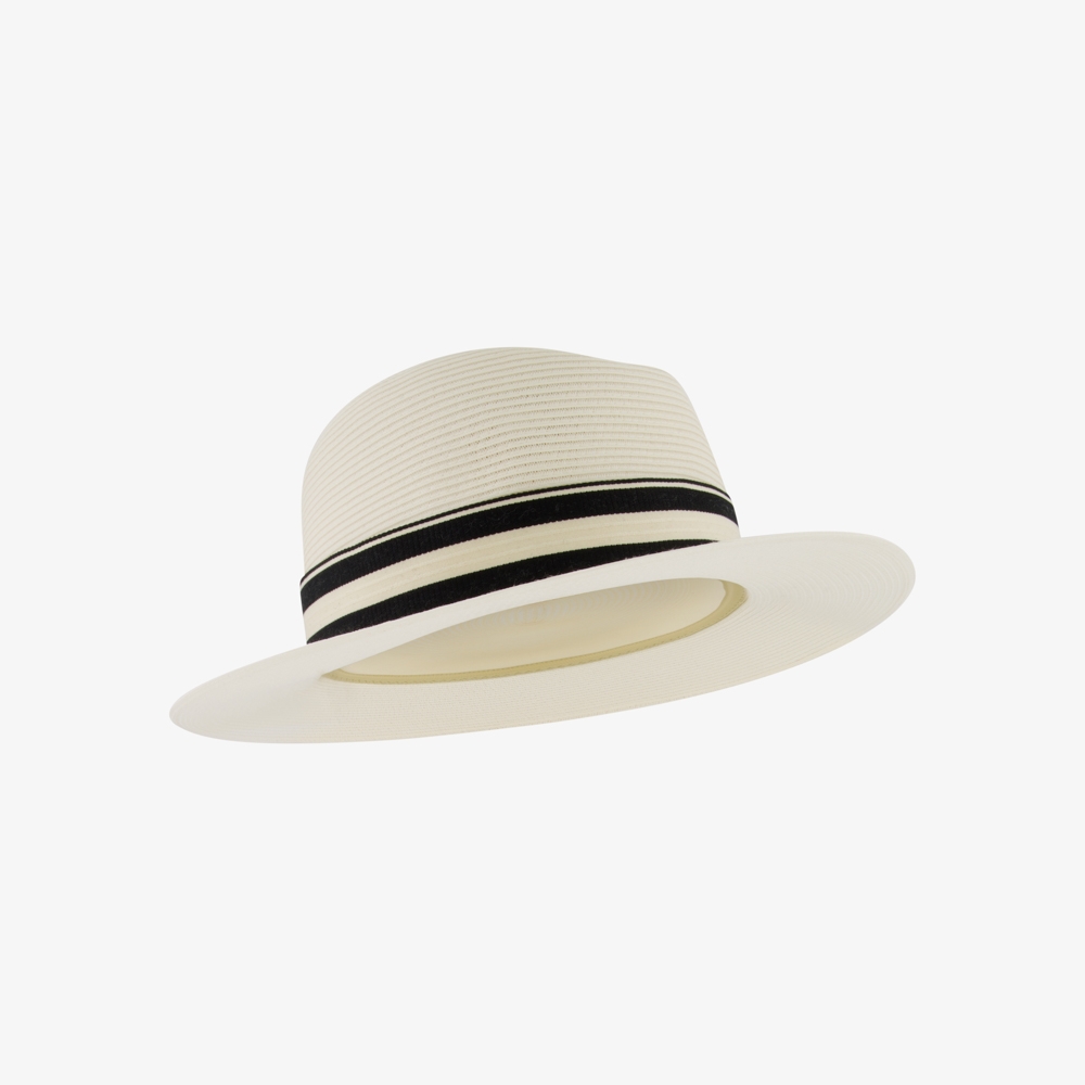 Classic Raffia Fedora Hat_WT