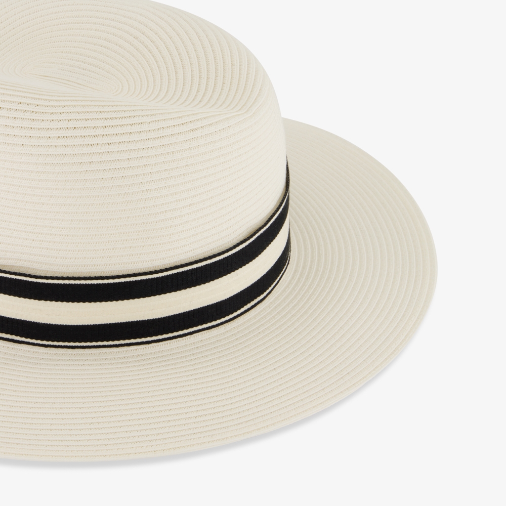 Classic Raffia Fedora Hat_WT