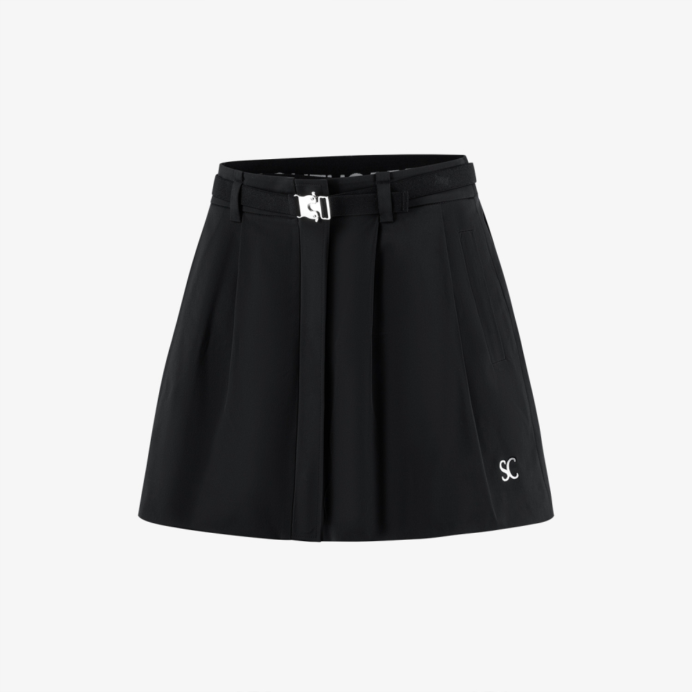 2-WAY Belted Skirt_BK