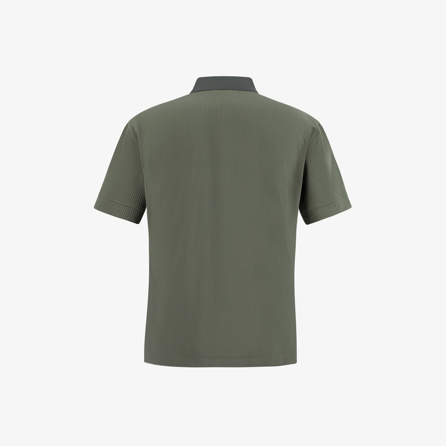 Seersucker Sunrise House Patch T-Shirt_KH