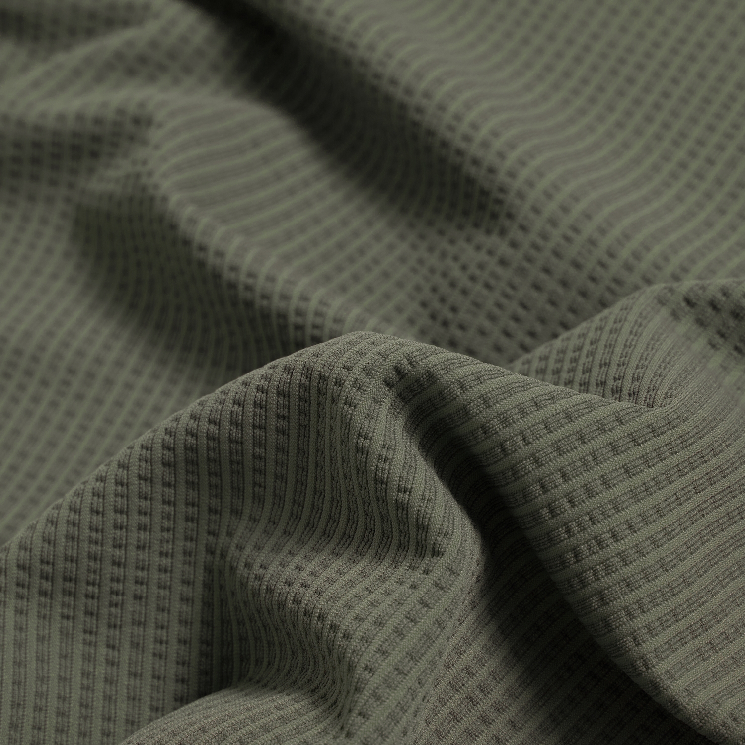 Seersucker Sunrise House Patch T-Shirt_KH