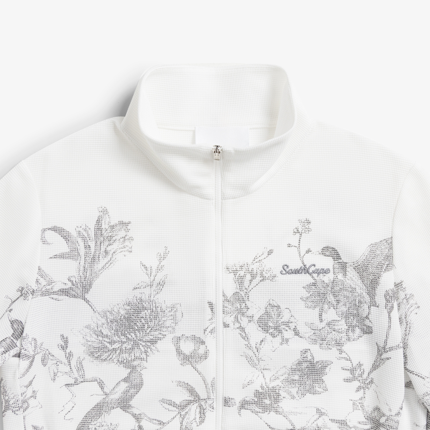 Blossom Mesh Zip-Up Jumper_WT