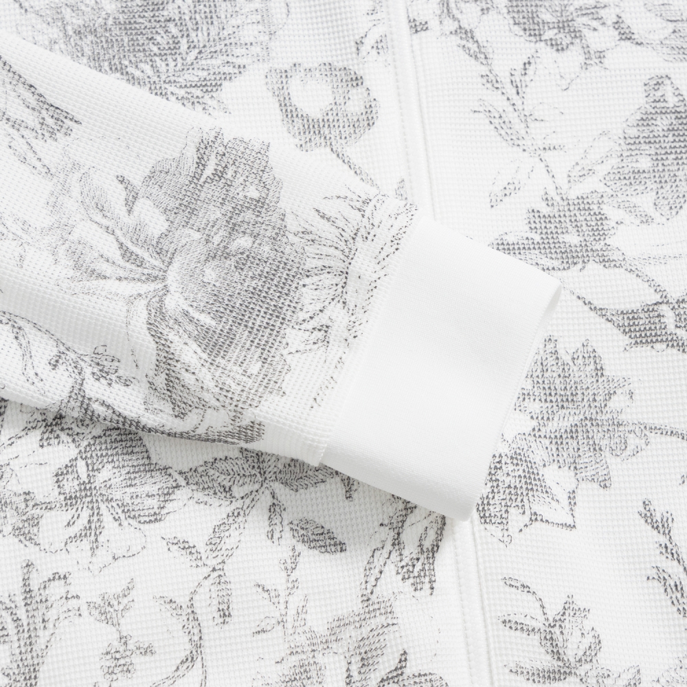 Blossom Mesh Zip-Up Jumper_WT