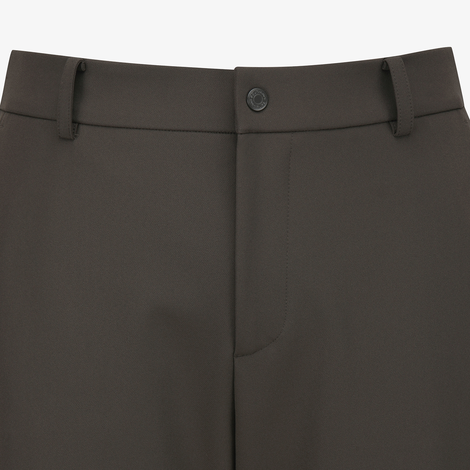 Leather Patch Regular Fit Pants_BR