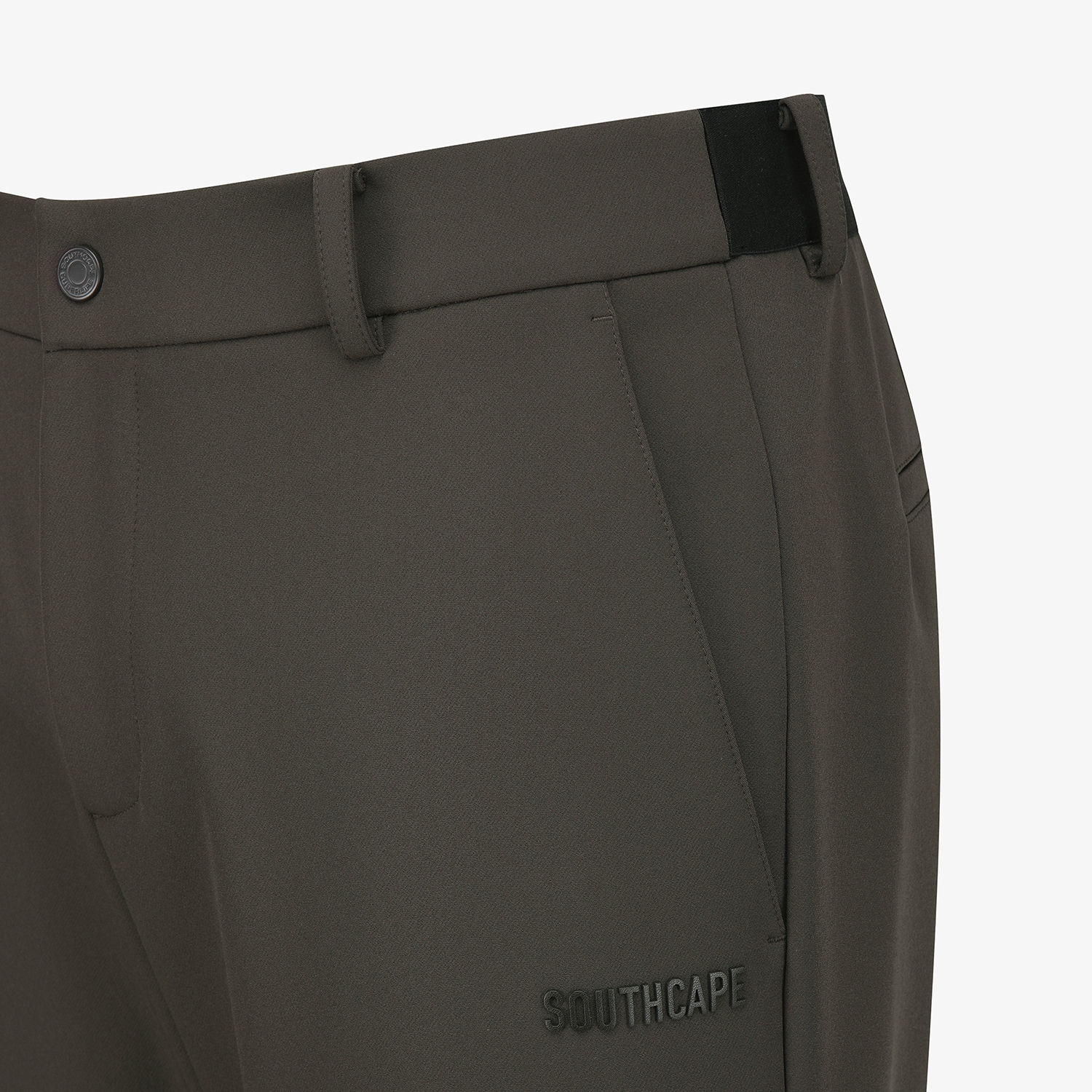 Leather Patch Regular Fit Pants_BR