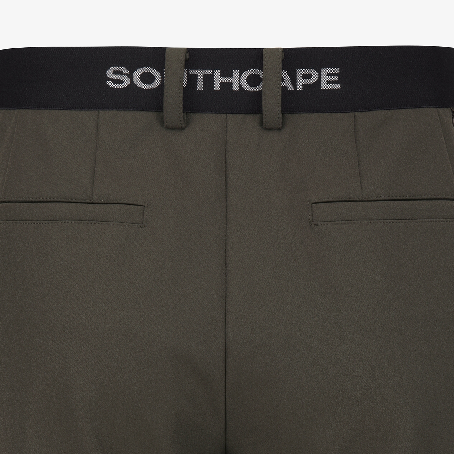 Leather Patch Regular Fit Pants_BR