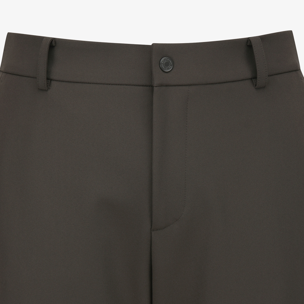 Leather Patch Regular Fit Pants_BR