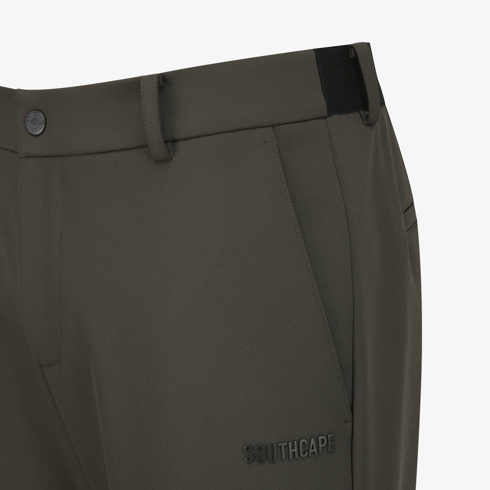 Leather Patch Regular Fit Pants_BR