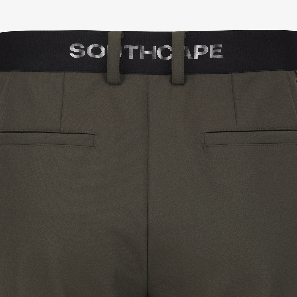 Leather Patch Regular Fit Pants_BR