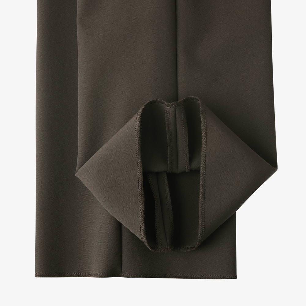 Leather Patch Regular Fit Pants_BR