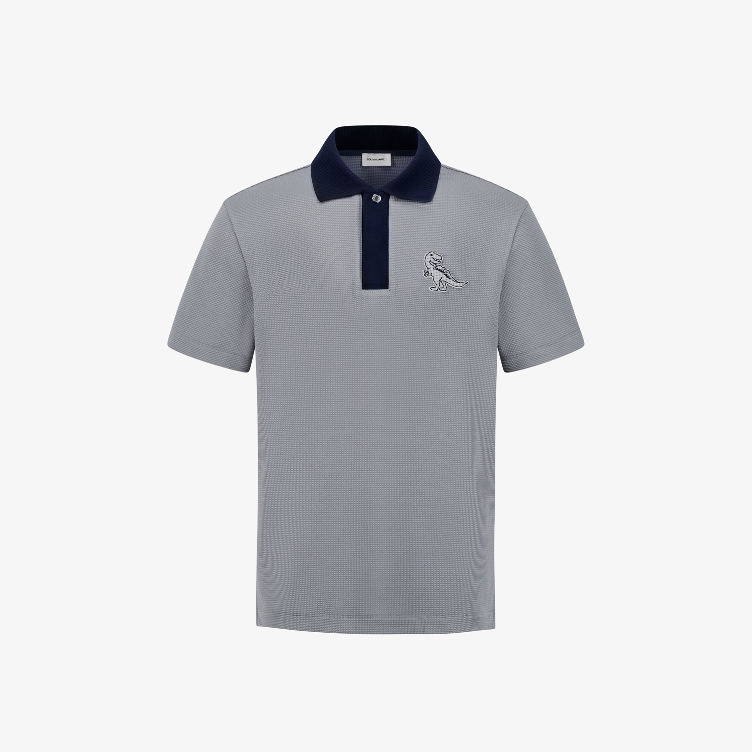 Buddy Embo Touch Color Collar T-shirt_GY