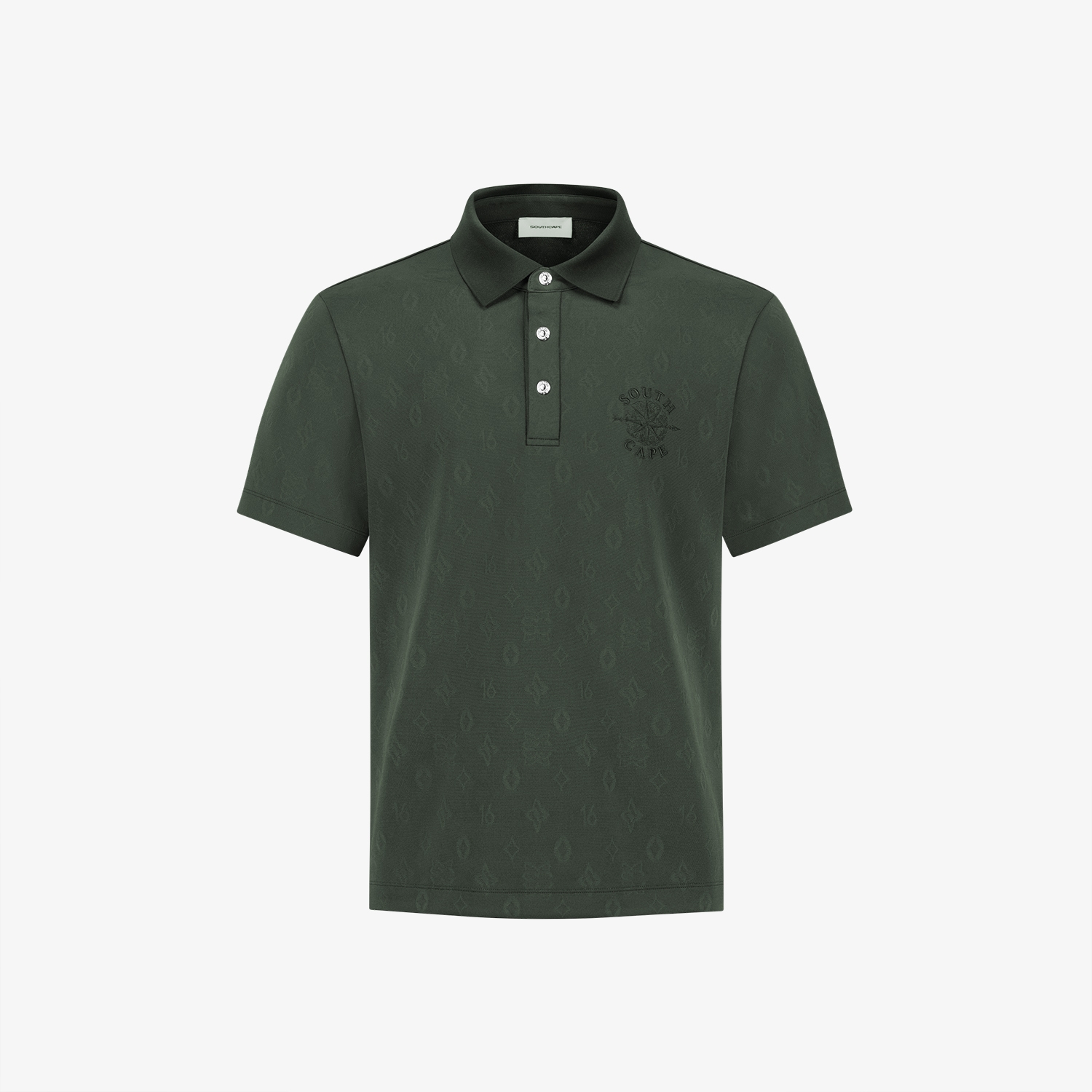 Jacquard Pattern Collar T-Shirt_KH