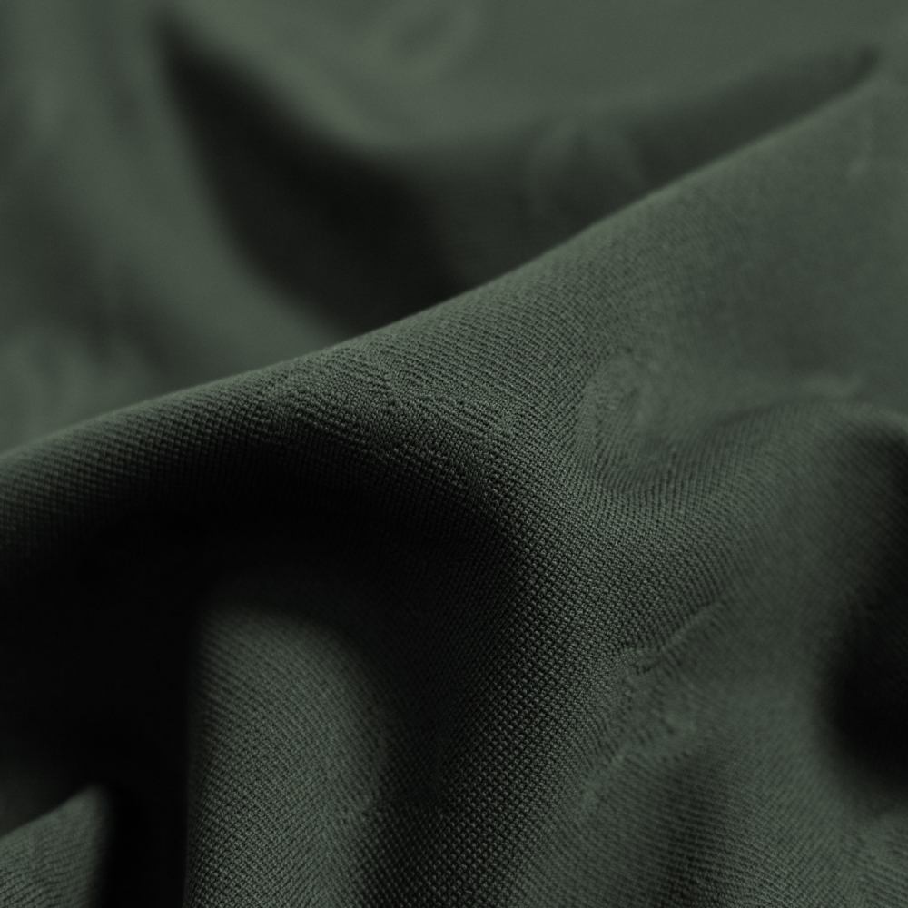 Jacquard Pattern Collar T-Shirt_KH