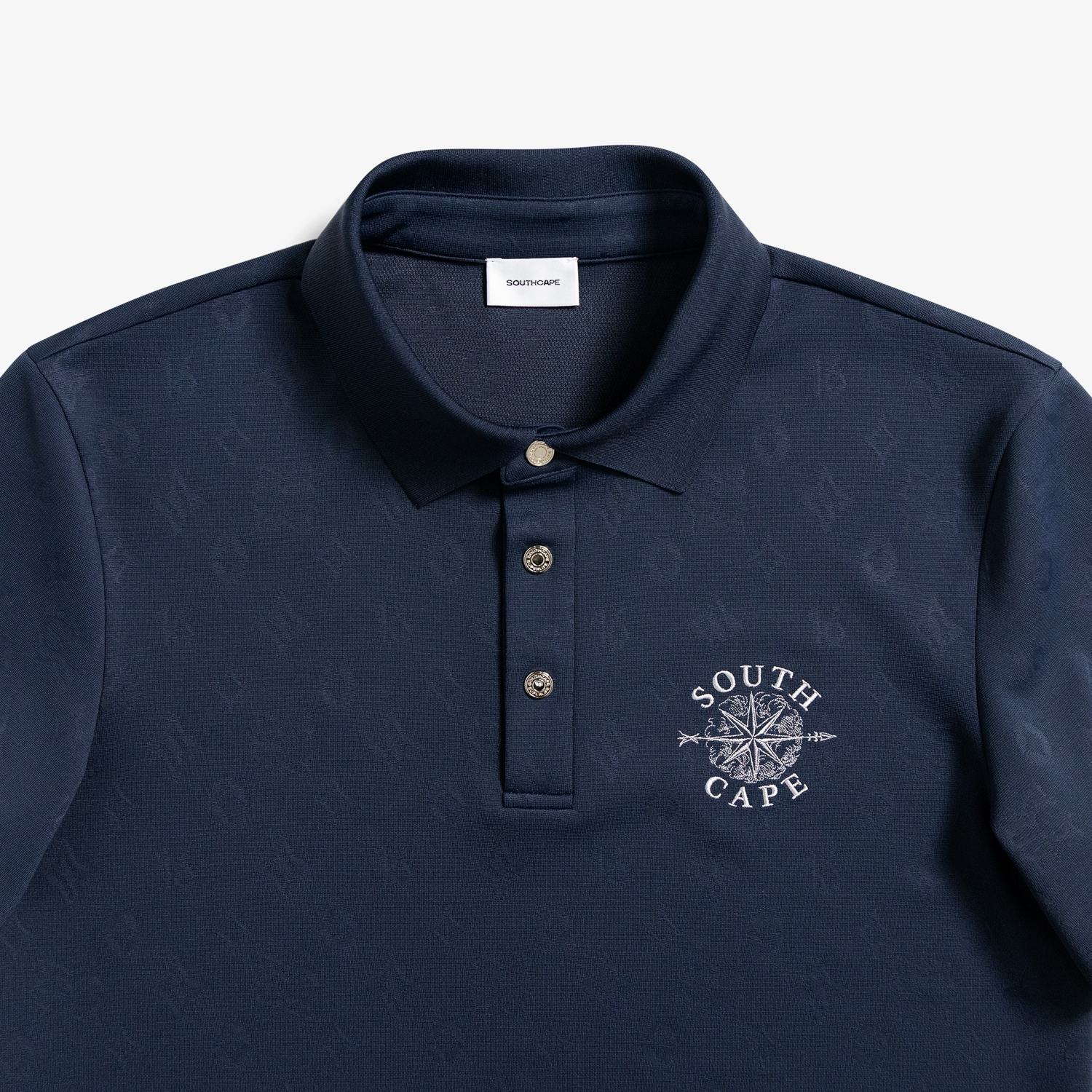 Jacquard Pattern Collar T-Shirt_NA