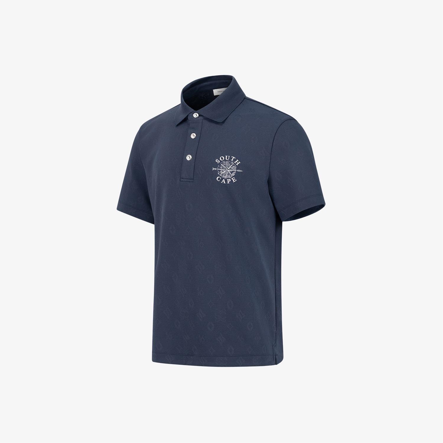 Jacquard Pattern Collar T-Shirt_NA