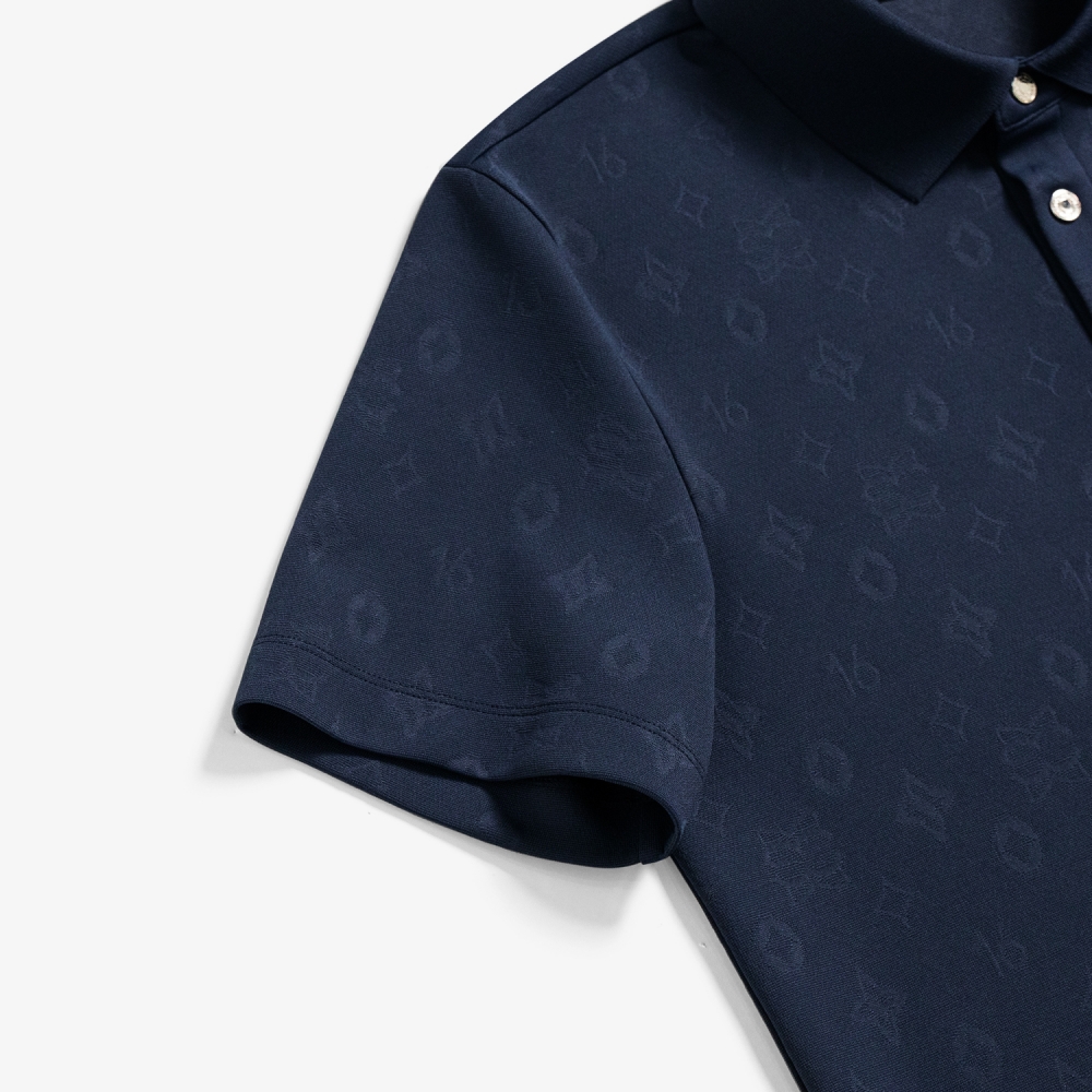 Jacquard Pattern Collar T-Shirt_NA