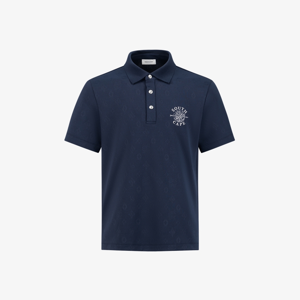 Jacquard Pattern Collar T-Shirt_NA