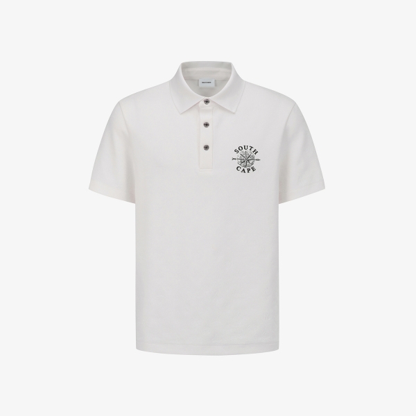 Jacquard Pattern Collar T-Shirt_WT