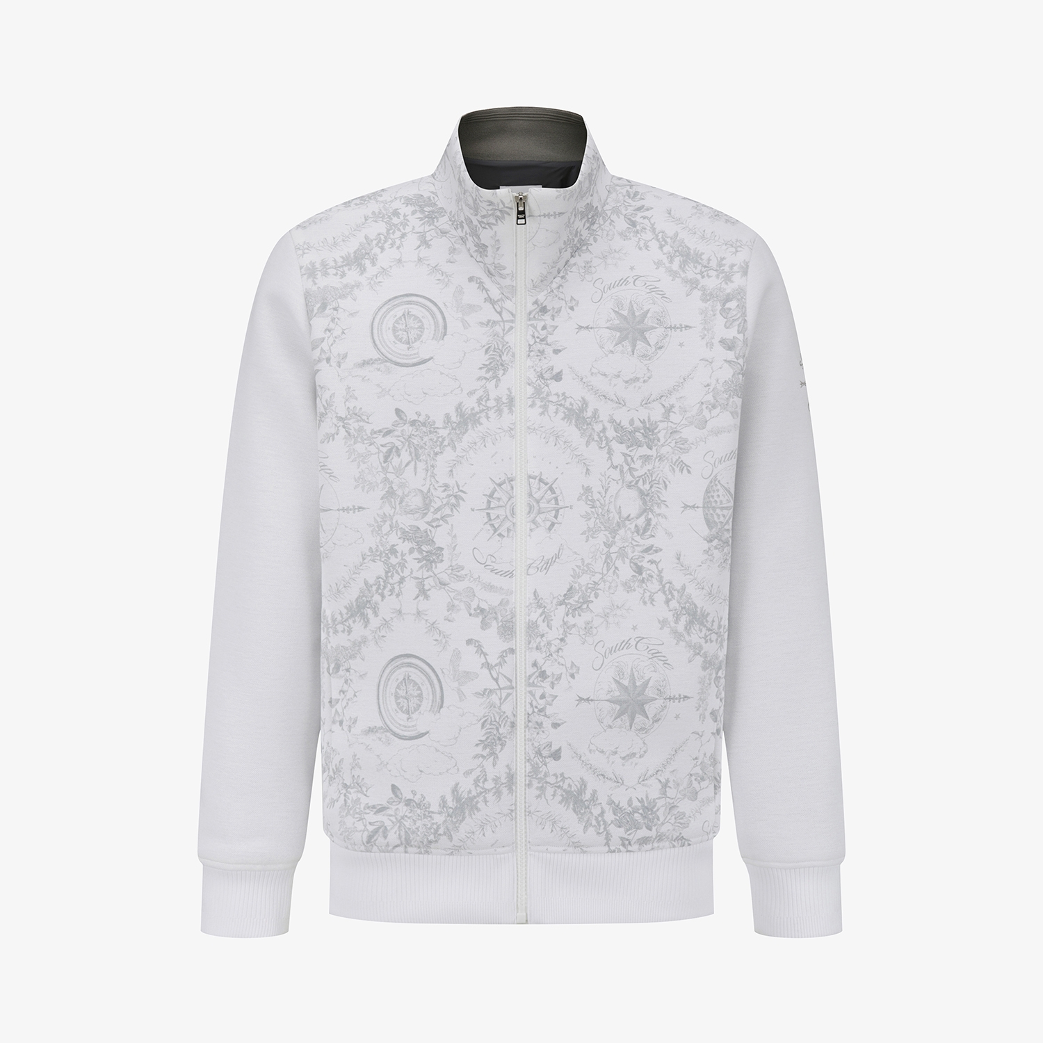 Southcross Pattern High-Neck Jumper_WT