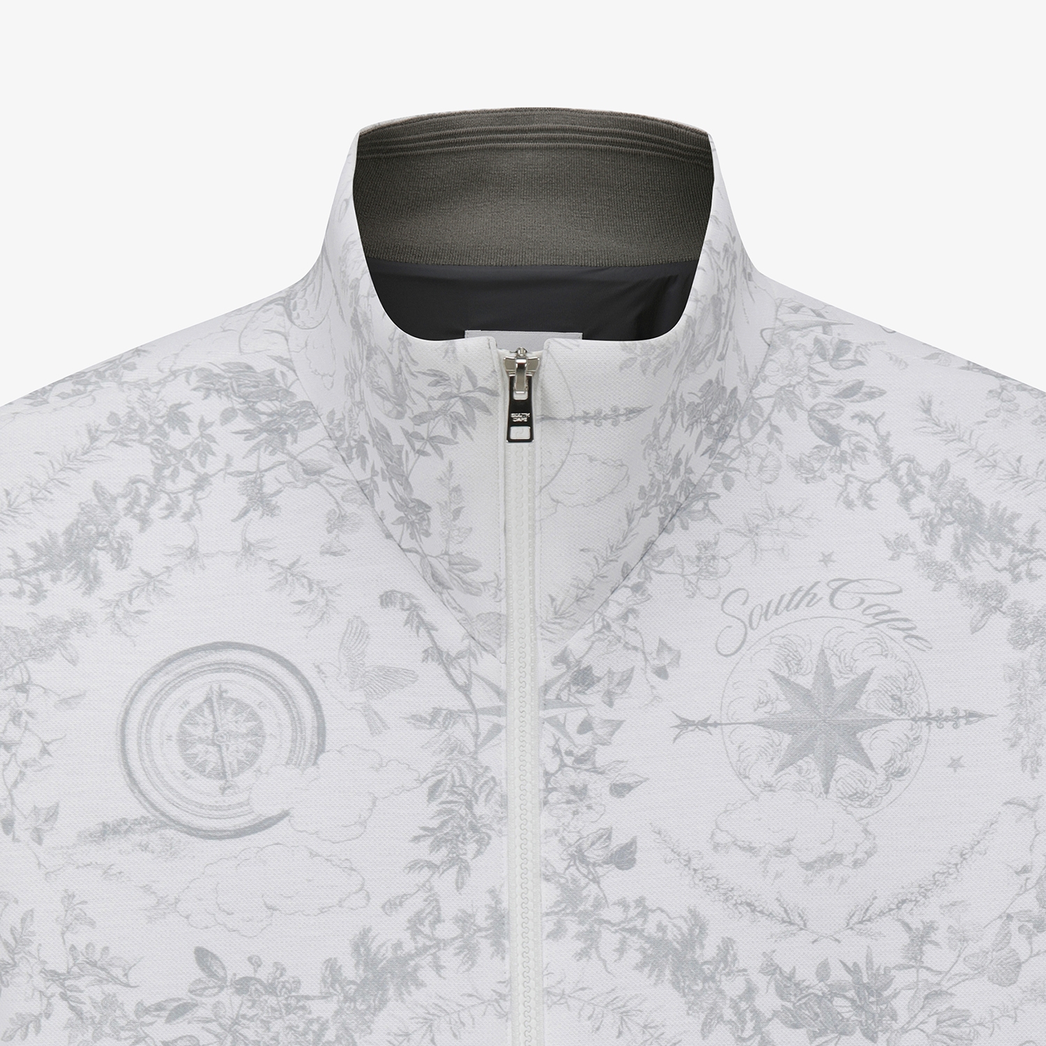 Southcross Pattern High-Neck Jumper_WT