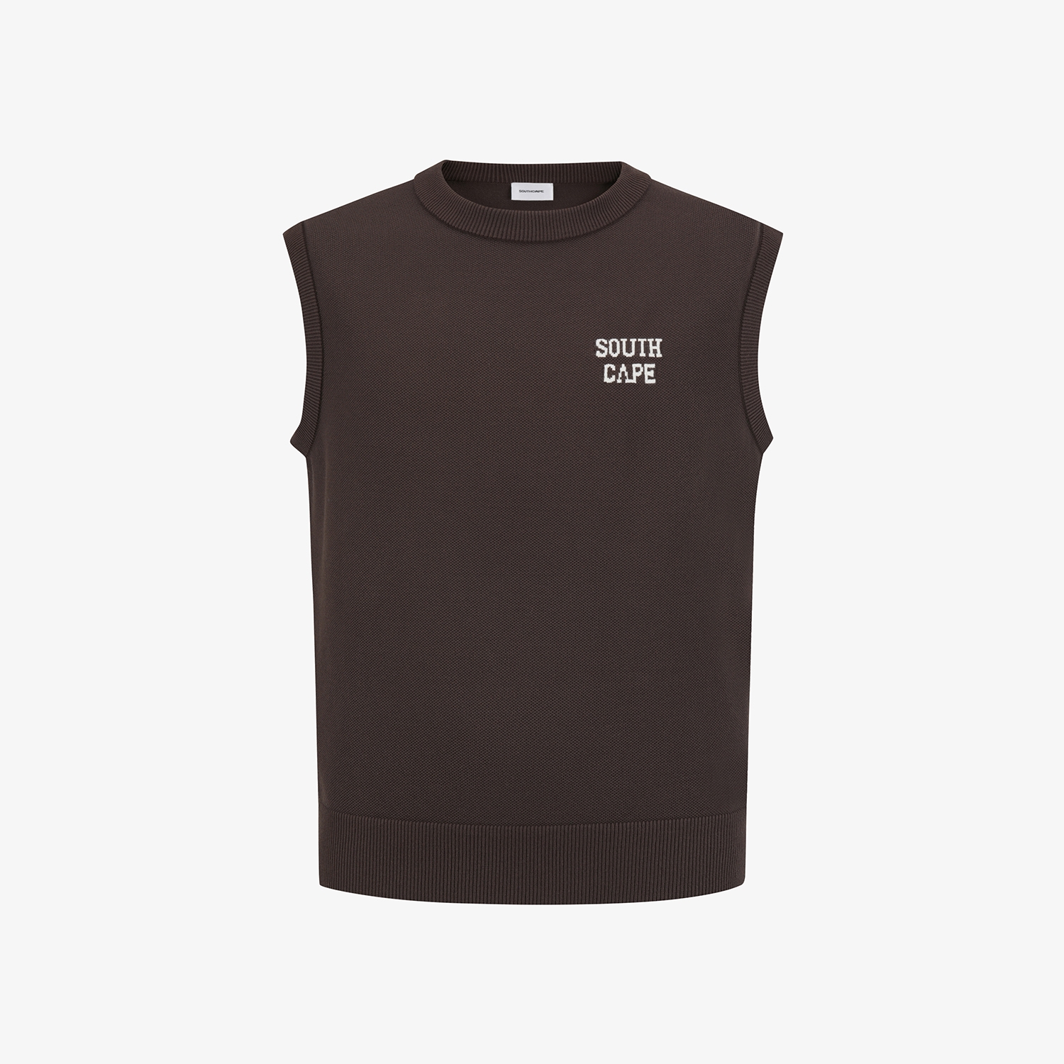 Round Neck Knit Vest_BR