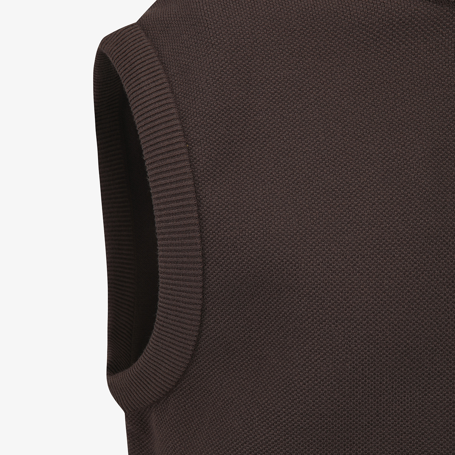 Round Neck Knit Vest_BR