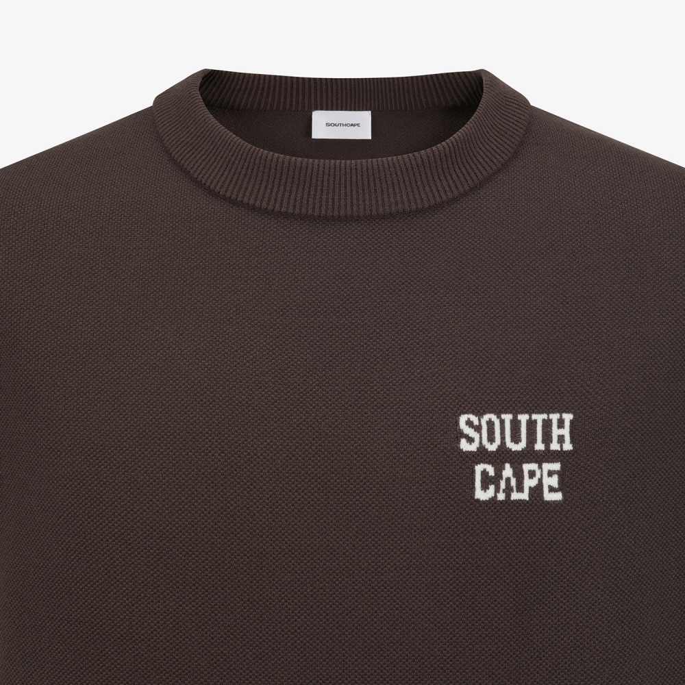 Round Neck Knit Vest_BR