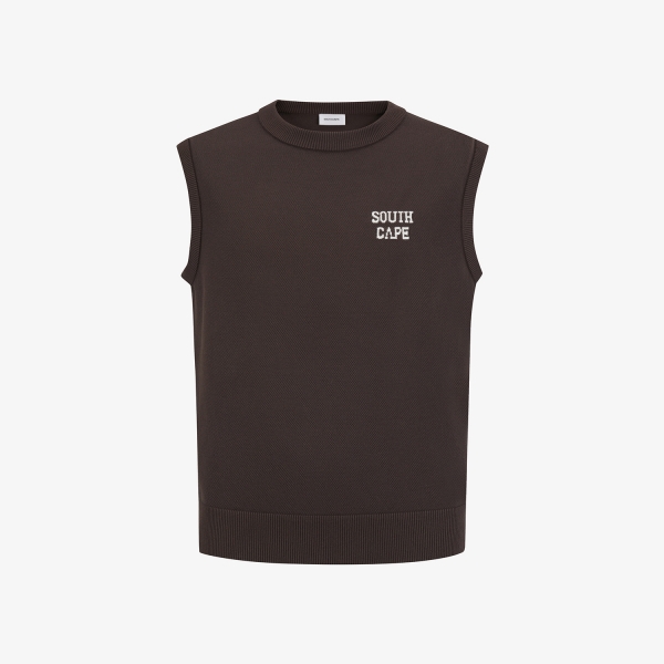 Round Neck Knit Vest_BR