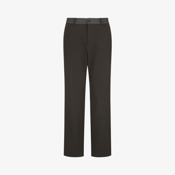 Fleece-Lined Elastic Waist Regular-Fit Pants_BR