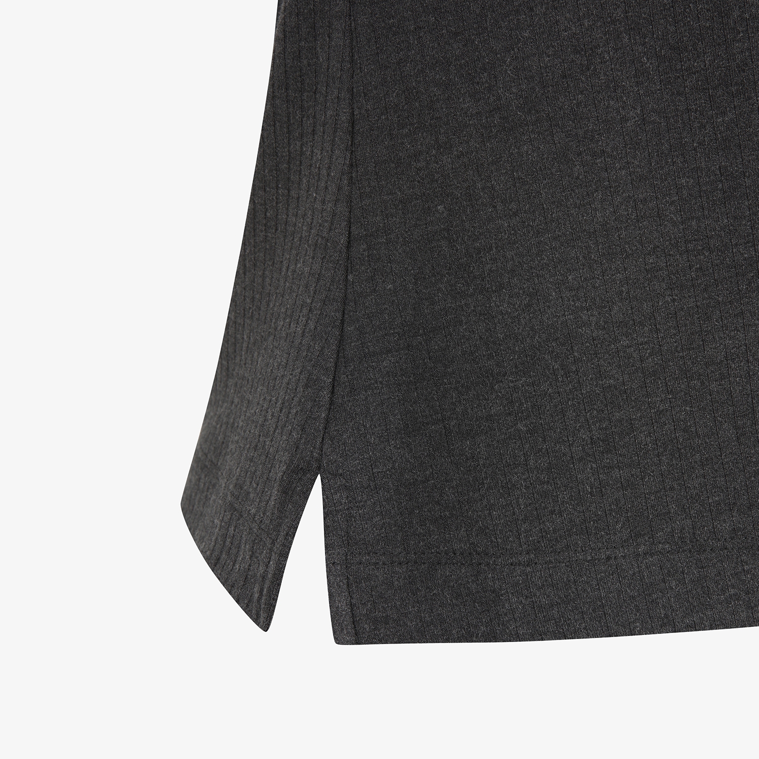 Soft Touch Ribbed Collar T-Shirt_CG