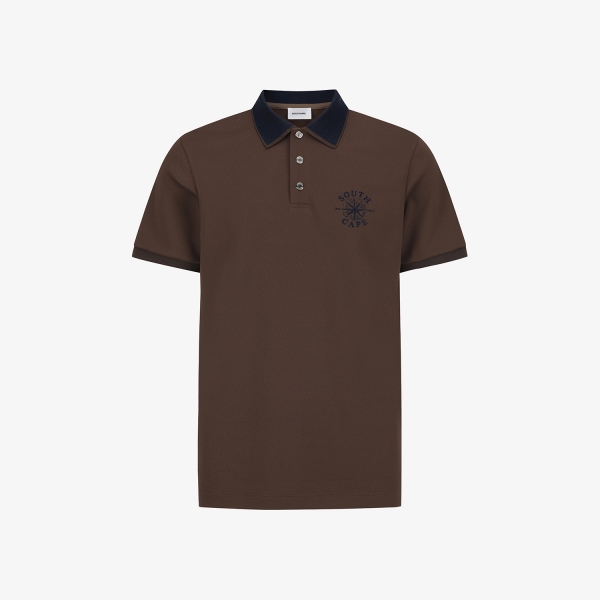 Contrasting Trim Collar T-Shirt_BR
