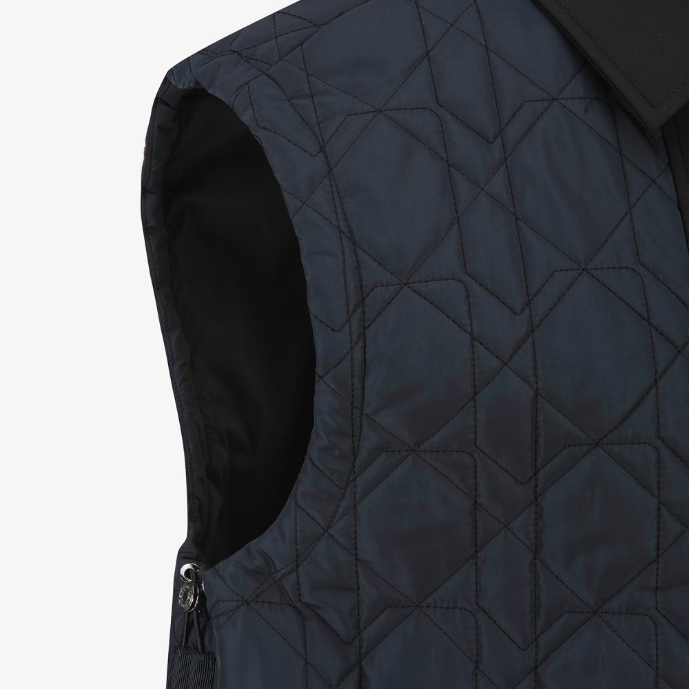 Quilted Padded Collar Vest_DA