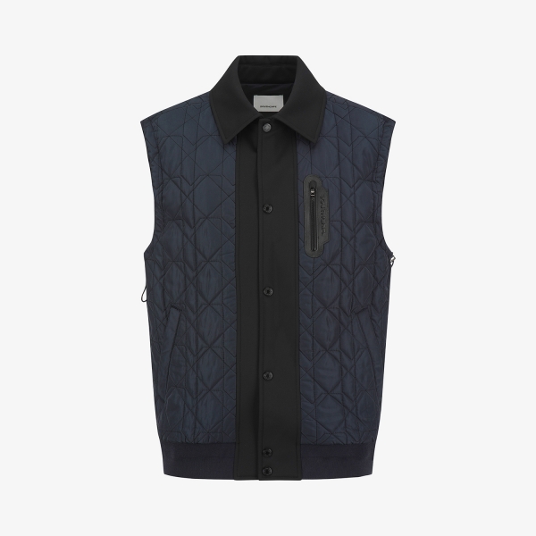Quilted Padded Collar Vest_DA