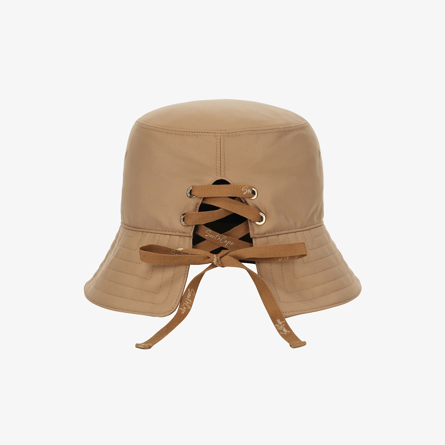 SC logo Lace-Up Ribbon Bucket Hat_BE