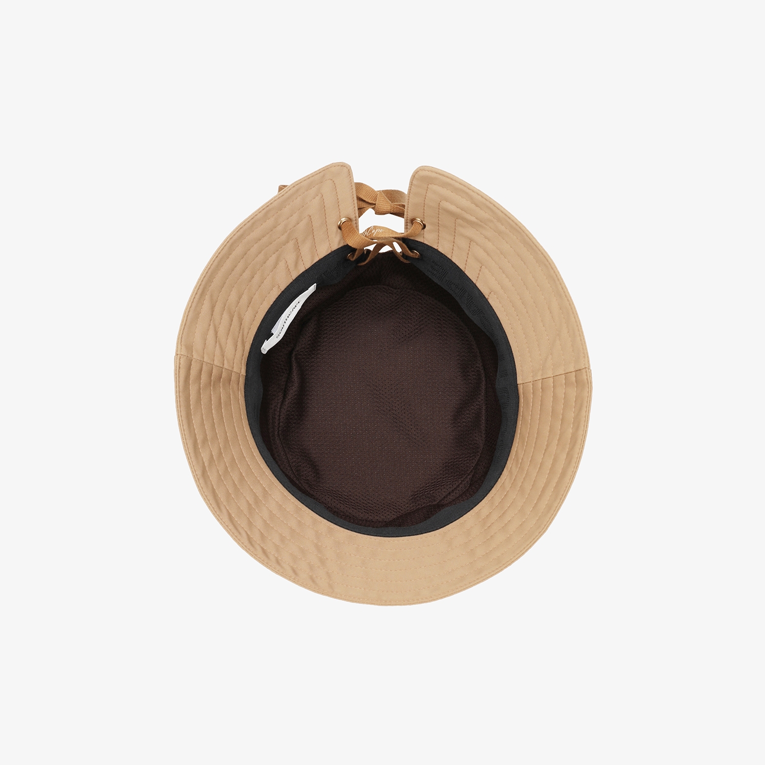 SC logo Lace-Up Ribbon Bucket Hat_BE