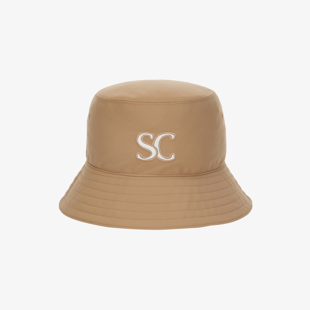 SC logo Lace-Up Ribbon Bucket Hat_BE