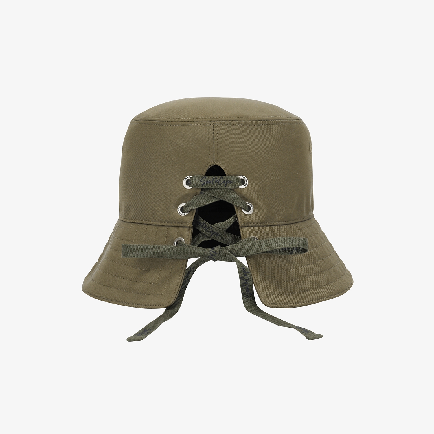 SC logo Lace-Up Ribbon Bucket Hat_KH